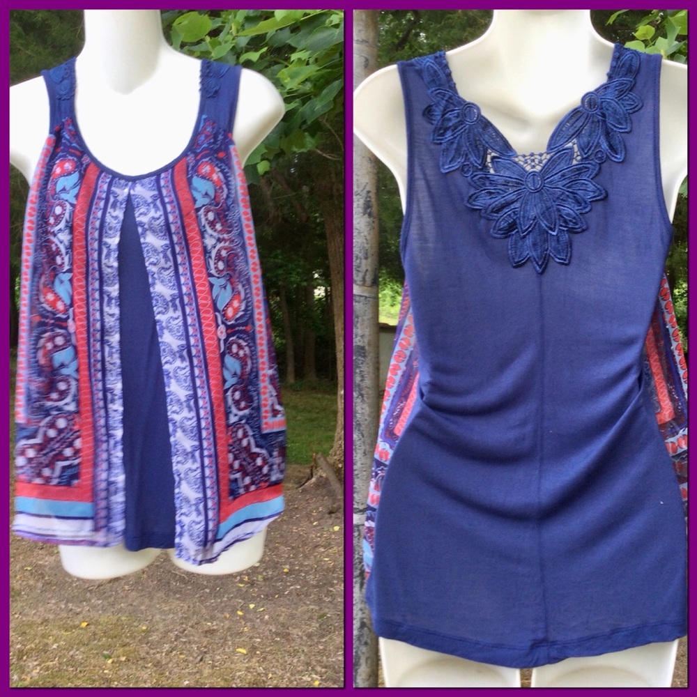 Scarf Front Tank, sz SP